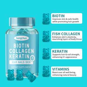 Phụ nữ Biotin Vitamin C kẽm Collagen gelatin bổ sung vitamin tổng hợp không dành cho trẻ sơ sinh không có đánh giá được chứng nhận - Product Image 3