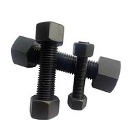 Fully Threaded Rod Carbon Steel Black Oxide High Strength Stud Bolt Bar 120mm Chuangtuo for Steel Structure and Frame Work Use