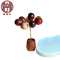 Décoration de voiture en bois poli, écologique et artisanale, en forme de ballon, pour la maison, cadeau de vacances