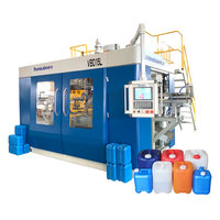 Tambour de jerrycan en plastique de double station de 10L 15L 20l 30L faisant la machine de moulage par extrusion-soufflage
