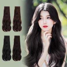 Capelli lunghi donna onda torta 3 pz extension capelli umani - Product Image 1