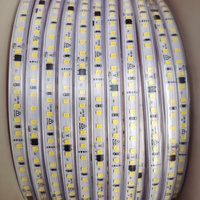 Bande lumineuse LED extérieure super lumineuse, 100 mètres, AC220V, 2835, 120 LED/m, 10 mm, IP67, étanche, 3000k, 4000k, 6500k, blanche