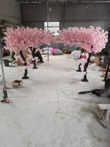 Árbol de Flores de Cerezo Artificial Resistente a los Rayos UV, en Maceta de Plástico, Decoración para el Hogar, Jardín y Cafetería - Product Image 5