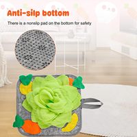 Lapin Jouet Lapins Snuffle Mat Lavable En Machine Polaire Drôle Interactif Nosework Tapis D'alimentation Distributeur De Friandises