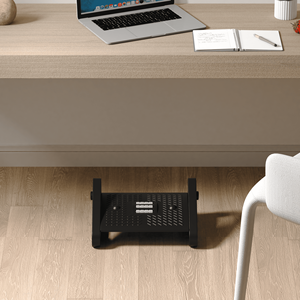 डेस्क एडजस्टेबल आराम के तहत एर्गोनोमिक प्लास्टिक डॉट्स रोलर्स के साथ - Product Image 2