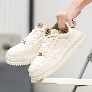 <span class=keywords><strong>รองเท้า</strong></span>ลำลองผู้ชายสีดำแบบผูกเชือก หัวกลม ทรงเตี้ย - Product Image 6
