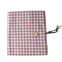 Sac de rangement portable en coton et lin à carreaux pour couverts d'extérieur, couteau, fourchette, cuillère, baguettes, paille, brosse, mariage