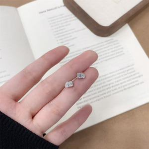 Pendientes de Oro Blanco de 18K con Diamantes Cultivados en Laboratorio, Pendientes de Clip, Pendientes de Diamantes para Mujer, Pendientes Colgantes de Moda, Pendientes Magnéticos - Product Image 4