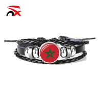 Vente en gros de haute qualité, compétitions sportives à grande échelle, écharpe en jersey avec drapeau marocain pour cadeau