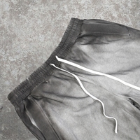 Pantalones de Hombre de Algodón con Diseño Moderno, Lavado Ácido, Dobladillo Deshilachado, Rotos, Pierna Recta, Estilo Holgado, Lavado Desgastado