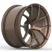 Jantes de course personnalisées en alliage forgé, bronze chromé noir brossé, finition haute brillance, 5X112/120, Audi Tesla, 18-23 pouces, concaves, garantie 5 ans