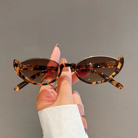 LBashades 1194 2024 Rétro Petites Lunettes de Soleil Demi-Monture Femmes Cat Eye Lunettes de Soleil Trendy Modern Eyewear Custom Luxury Brand Shades