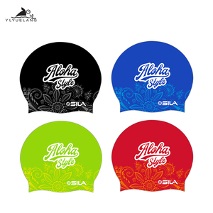 OEM Custom Printed Silicone Adult <strong>Lady</strong> Flag <strong>Swimming</strong> Cap Long Flexible Hair Seamless Swim <strong>Hat</strong> - Product Image 2