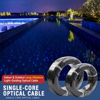 Câble à fibres optiques étanche en PE/PVC noir pour la décoration de piscine Star Light