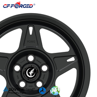 Velg Offroad CF FORGED Baru Lima Palang Warna Hitam Doff dari Aluminium Alloy Forged untuk Jeep Wrangler untuk F150 Ukuran 16-24 Inch