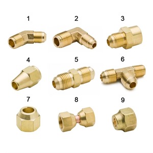 Raccordi a Compressione DOT in Ottone 10, 20, 22mm Tipo Americano, Nippli SAE a Flare Invertito per Propano, Gomito a 90° per Tubi D.<span class=keywords><strong>O</strong></span>.T. - Product Image 5