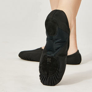 <span class=keywords><strong>Zapatillas</strong></span> de <span class=keywords><strong>Ballet</strong></span> de Lona Elásticas en 4 Direcciones para Adultos, Hombres y Mujeres, con <span class=keywords><strong>Suela</strong></span> Dividida Suave para Danza, Entrenamiento y Actuaciones - Product Image 2