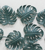 MÉTAL VERT FEUILLE MUR ART POUR LA MAISON