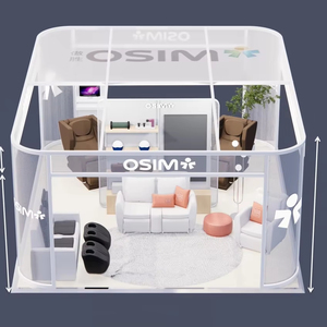 5x6M 30sqm Massage Chair Pop up Retail Store no Shopping Mall <span class=keywords><strong>Display</strong></span> Booth Alumínio Cloth Store Exhibition Frame - Product Image 1