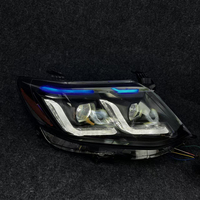 Phares LED modifiés, ensemble de phares doubles à 2 lentilles, clignotants avant, feux de route et de croisement pour Toyota Fortuner 12-15