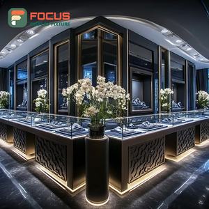 Fabricant de présentoirs de bijoux modernes sur mesure, comptoir de bijouterie en bois pour centre commercial, armoire à bijoux - Product Image 3