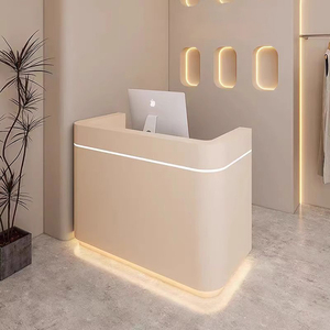 Mostrador de Recepción Rectangular Moderno y Elegante, Mini Mostrador Pequeño para Salón de Belleza, <span class=keywords><strong>Spa</strong></span>, Muebles de Recepción para <span class=keywords><strong>Boutique</strong></span> de Damas - Product Image 2