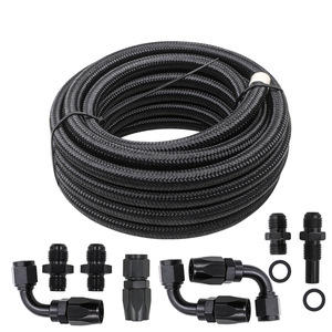 Kit de tuyaux de refroidissement 4L80E pour transmission automatique, tube tressé en nylon noir pour mise à niveau et rénovation - Product Image 3
