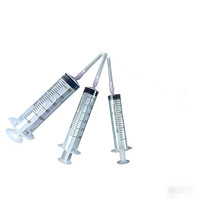 Seringue hypodermique jetable stérile en plastique avec embout Luer Lock et Luer Slip, avec aiguilles, 1 ml, 5 ml, 10 ml, 20 ml, pour usage vétérinaire