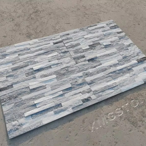 Pannelli di <span class=keywords><strong>Rivestimento</strong></span> <span class=keywords><strong>in</strong></span> <span class=keywords><strong>Pietra</strong></span> Naturale Grigio Nuvoloso per Esterni, Vendita Diretta dalla Fabbrica, Impiallacciatura <span class=keywords><strong>in</strong></span> Ardesia Spaccata Durevole <span class=keywords><strong>con</strong></span> Garanzia di 5 Anni, per Caminetto - Product Image 1