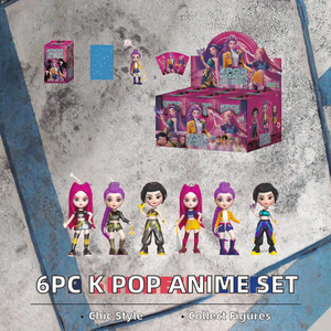 6 pièces ensemble de K pour <span class=keywords><strong>Pop</strong></span> démon chasseurs boîte aveugle Figurine Statues nouveau film PVC Anime Cartoony jouet Cos Collection - Product Image 2