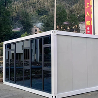 Maisons de conteneurs plats préfabriquées modulaires de luxe prêtes à l'emploi 10ft 20ft 40ft
