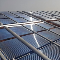 Collecteur solaire d'air DVC500 à succès, 3,8 m, 30 tubes, chauffe-air solaire à plaque plate pour usage industriel, garage, domestique et hôtelier