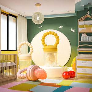 Venta caliente para <span class=keywords><strong>Amazon</strong></span> Silicone Baby Fruit Feeder Chupete BPA Free Manual Nipple Type Venta al por mayor para productos de alimentación de niños - Product Image 3