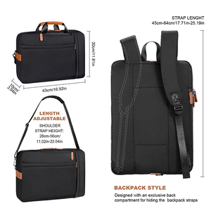 Zaino in Pelle Impermeabile alla Moda per Uomo BSCI, Borsa Messenger per Ufficio con Trolley per Uso Universitario - Product Image 3