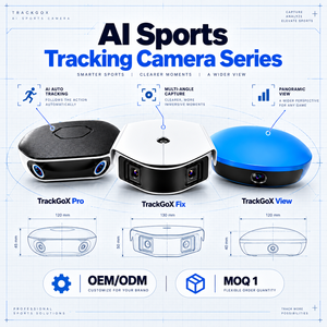 Caméra de suivi de football TrackGoX AI 1080p/4K CMOS 180° grand angle étanche IP66/54 OEM ODM pour sports de plein air avec contrôle gestuel 256G - Product Image 1