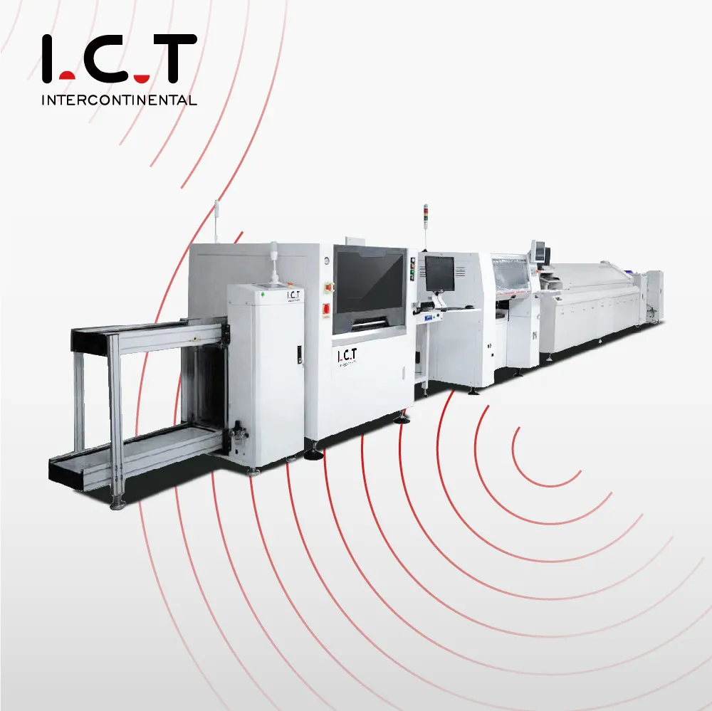 Linha completa SMT eletrônica de produção automática de tiras para máquinas de montagem de PCB SMT de painel solar de solução de baixo custo na Turquia