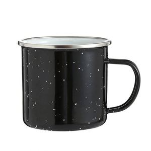 Mug de bonne qualité avec bord en métal, tasse à lait en émail personnalisée par sublimation pour la publicité - Product Image 2