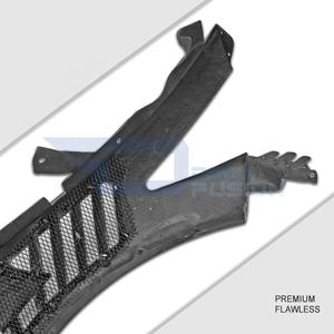 Guardabarros de carbono Q50 para Infiniti Q50 V37 DLF V3, tipo fibra de carbono, guardabarros delantero ventilado (con ventilación superior) - Product Image 2