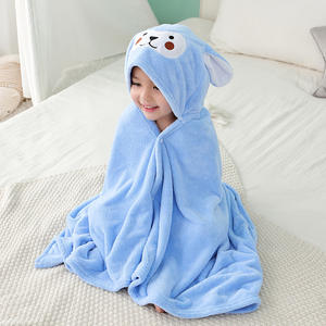 Albornoz y Capa con Capucha de Forro Polar Coral para Niños, Absorbente, Diseño de Dibujos Animados, Toallas de Baño al por Mayor - Product Image 5