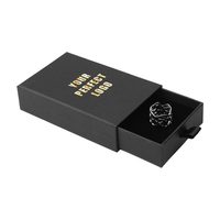 Estuche de Almacenamiento de Joyas Ecológico Personalizado, con Forro de Esponja, Laminación Mate, Caja de Cartón Rígido con Cajón para Collares, Anillos y Regalos