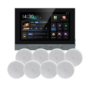 スマートホームオーディオシステムWiFi 8 * 25Wアンプ防水天井スピーカーAndroid対応ワイヤレスホームシアターミュージック - Product Image 2