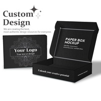 Caja de Envío para Regalos, Cargador y Estuche de Teléfono Negro de Lujo Personalizado al por Mayor