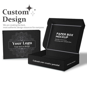 Wholesale Custom Luxury Black Phone Case Charger Gift Package <b>Shipping</b> Mailer <b>Box</b> - Product Image 5
