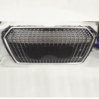 Grilles de voiture de style étoile, haute qualité, ABS, installation facile, nouvelles grilles pour Audi A4 S4 B9 2017-2019, mise à niveau RS4, pare-chocs avant