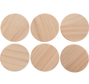 Supports à gobelets en bois massif (ronds / carrés) - Product Image 4