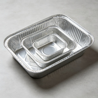 Plateau en aluminium jetable de 4900 ml, grand format, résistant au four, pour rôtir la dinde, idéal pour les barbecues et la restauration