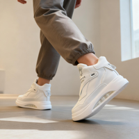 Chaussures de Sport Décontractées Blanches Homme Originales d'Usine, Modèle Haut Respirant Toute Saison, Baskets de Course Tendance, Zapatos Estilo Caminar