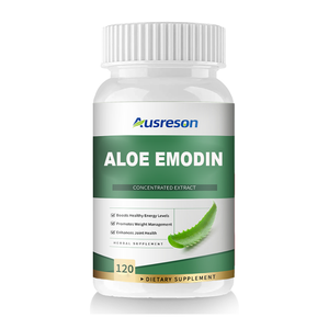 Kapsul Ekstrak Lidah Buaya Alami Ausreson <span class=keywords><strong>Aloe</strong></span>-emodin 500mg Serat Makanan Suplemen Pembakar Lemak Halal Kapsul <span class=keywords><strong>Aloe</strong></span> Emodin - Product Image 2