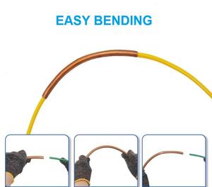 Outil auxiliaire de pliage de tube en cuivre intégré CT-205 pour climatisation avec bande en caoutchouc, conception durable et écologique - Product Image 5