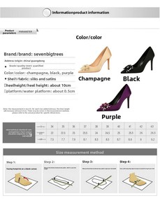 8358-H113 Zapatos de Novia con Tacón de Aguja y Adornos Florales Estilo Europeo Americano, Forro de Cuero Sintético, para Todas las Temporadas, para Mujer - Product Image 6